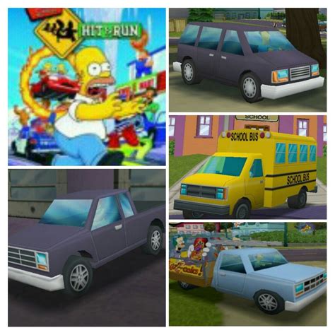 simpsons hit and run traffic cars